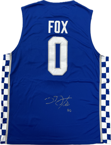 De'Aaron Fox signed jersey PSA Auto Kentucky Wildcats Autographed