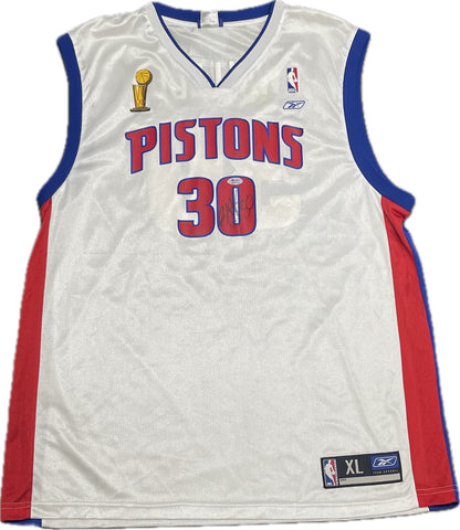 Rasheed Wallace signed NBA Finals Reebok jersey PSA/DNA Detroit Pistons Autographed