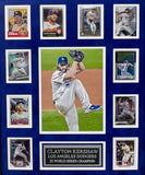 Clayton Kershaw 10-Card Custom Display Frame Los Angeles Dodgers