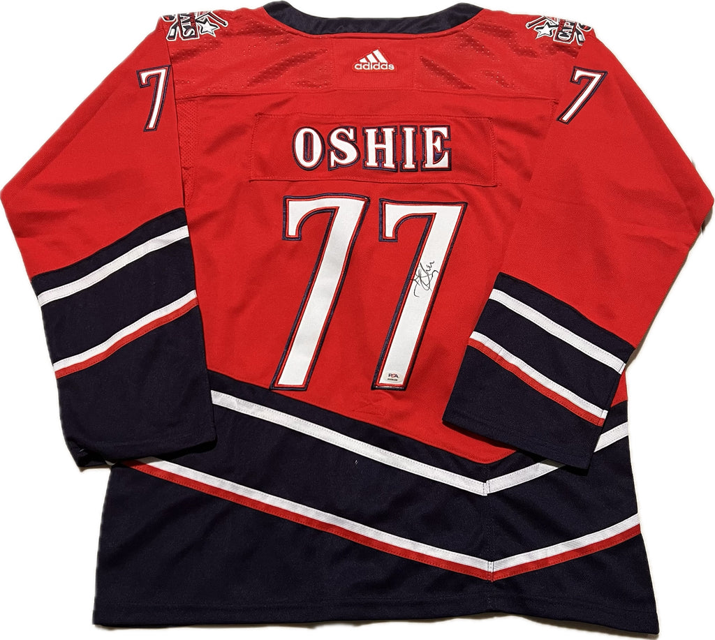 Tj oshie deals autographed jersey