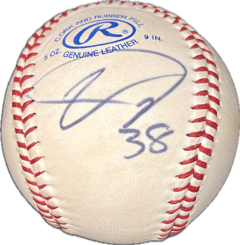 Ubaldo Jimenez signed baseball PSA/DNA autographed ball Rockies