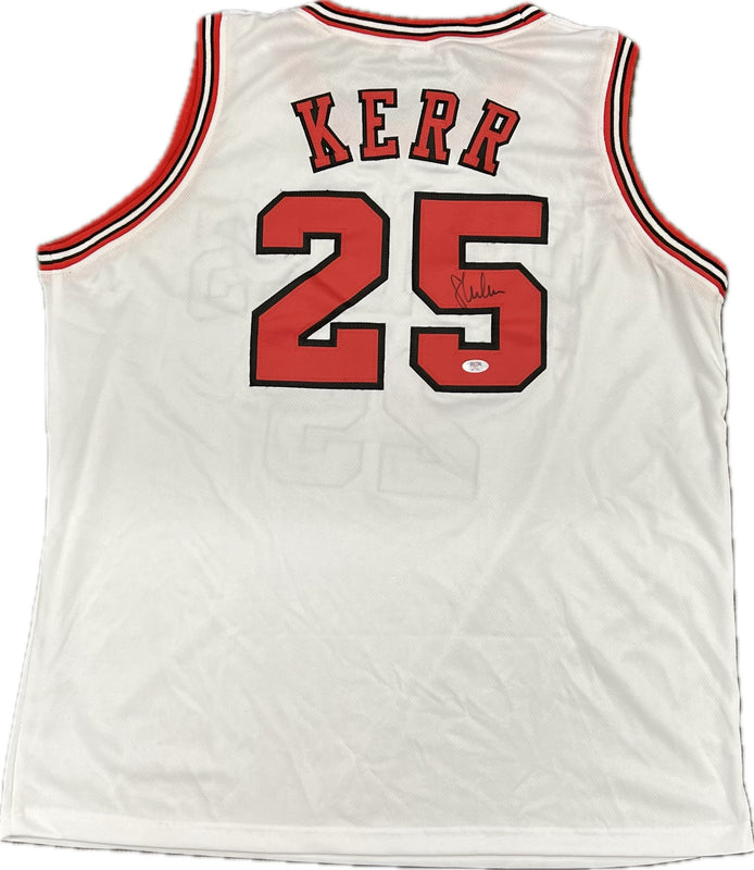 Steve Kerr Signed Jersey PSA/DNA Chicago Bulls Autographed