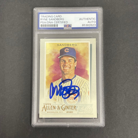 2020 Topps Allen & Ginter #149 Ryne Sandberg Signed PSA/DNA Slabbed Cubs