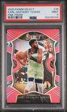 2020 Panini Select Pink Prizm #36 Karl-Anthony Towns PSA MT 9 Slabbed Timberwolves