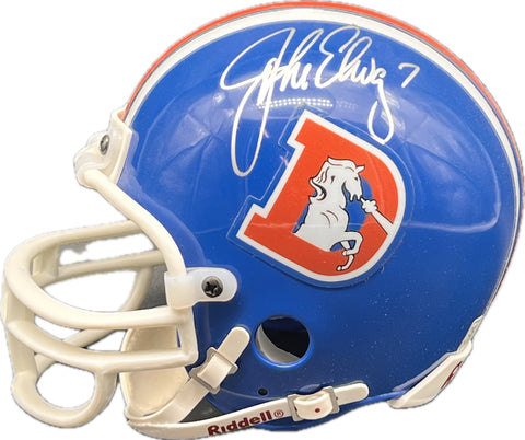 John Elway signed mini helmet PSA/DNA Denver Broncos autographed