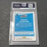 2020-21 Panini Donruss Optic #177 Udoka Azubuike AUTO Signed Card PSA/DNA Encapsulated Jazz