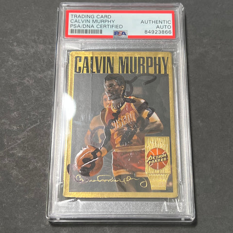 1994 NBA Properties Action Packed Calvin Murphy Signed Card AUTO PSA Slabbed Rockets