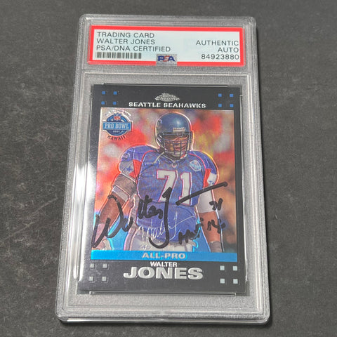 2006 Topps Chrome #TC103 Walter Jones PSA/DNA AUTO Slabbed Seahawks