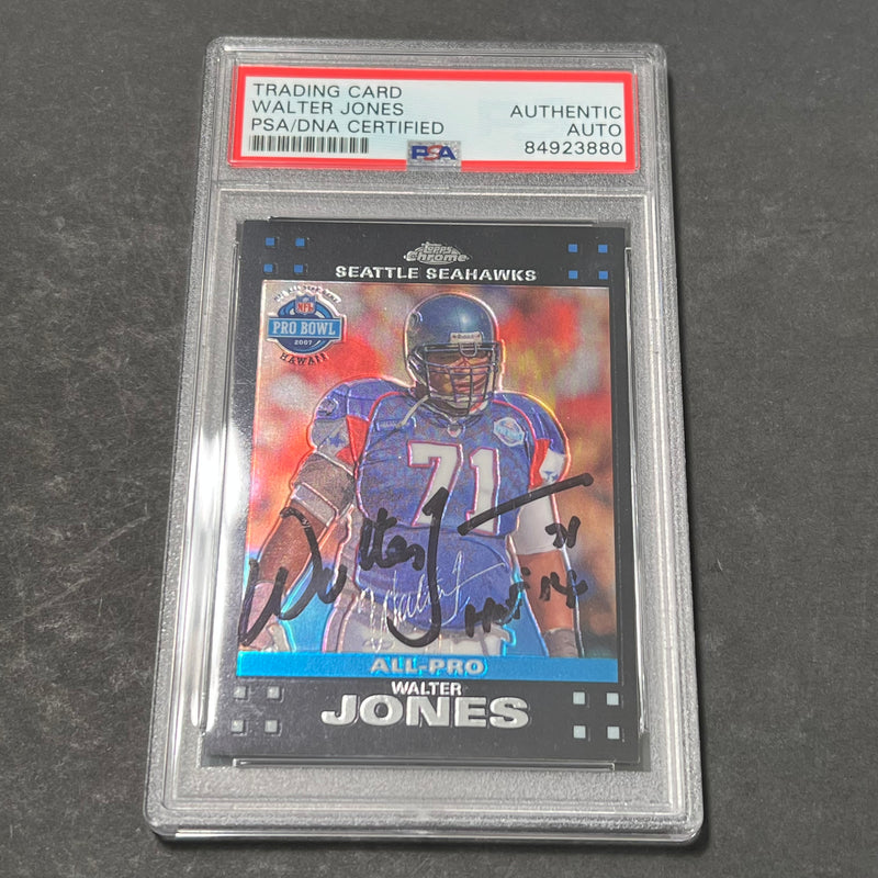 2006 Topps Chrome #TC103 Walter Jones PSA/DNA AUTO Slabbed Seahawks