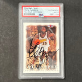1998 SkyboxNBA Hoops/Properties #39 ERICK DAMPIER Signed Card PSA Slabbed Warriors