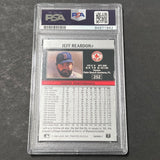 1991 Leaf #252 Jeff Reardon Card PSA Slabbed Auto Red Sox