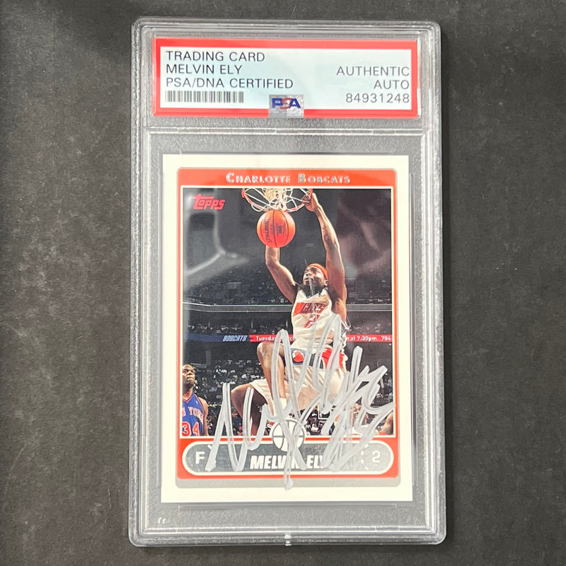 2006 Topps #84 Melvin Ely Signed Card AUTO PSA Slabbed RC Bobacts