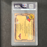 2000 Fleer Dion Glover Signed Card PSA Slabbed Hawks