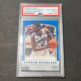 2012-13 Panini Basketball #221 Andrew Nicholson Signed Card AUTO PSA Slabbed Magic