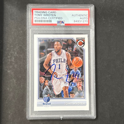 2016-17 Panini Complete #91 Tony Wroten Signed Card AUTO 10 PSA Slabbed Grizzlies