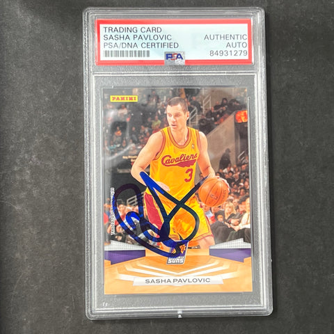 2009 Panini #280 Sasha Pavlovic Signed Card AUTO PSA Slabbed Suns