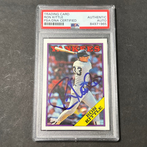 1988 Topps #259 Ron Kittle Signed Card PSA Slabbed Auto Yankees