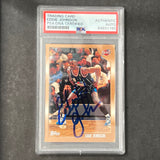 1998-99 Topps #36 Eddie Johnson Signed Card AUTO PSA/DNA Slabbed Rockets