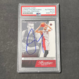 2014-15 Panini Prestige #152 Jonas Valanciunas Signed Card AUTO PSA Slabbed Raptors