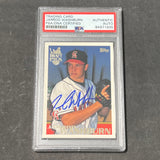 1996 Topps Draft Pick #23 Jarrod Washburn Bob Boone Signed Card Auto PSA Slabbed Angels