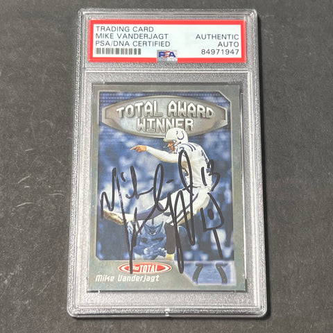 2004 Topps Total Award Winner #AW17 Mike Vanderjagt Signed AUTO PSA Slabbed Colts