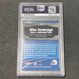 2004 Topps Total Award Winner #AW17 Mike Vanderjagt Signed AUTO PSA Slabbed Colts