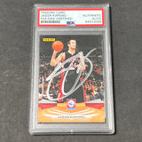 2009-10 Panini #35 Jason Kapono Signed Card AUTO PSA/DNA Slabbed Sixers