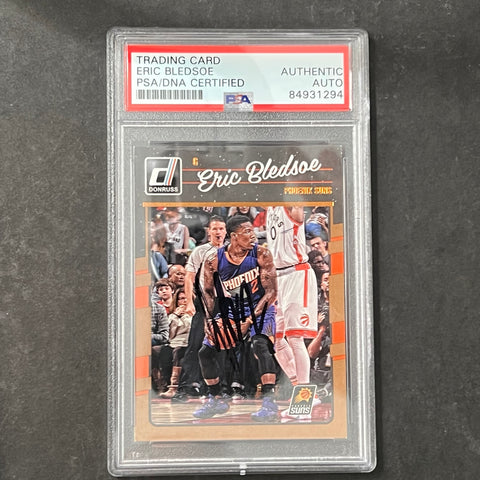 2016-17 Panini Donruss #120 Eric Bledsoe Signed Card AUTO PSA Slabbed Suns