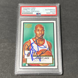 2005-06 Topps 1952 Style #136 Jarrett Jack Signed Card AUTO PSA Slabbed Trail Blazers