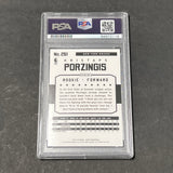 Panini Hoops #261 Kristaps Porzingis Signed Card AUTO PSA Slabbed RC Knicks