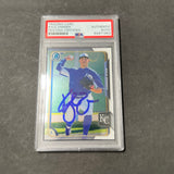 2015 Topps Bowman Chrome #81 Kyle Zimmer Signed Card Auto PSA Slabbed Royals