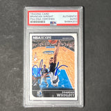 2014-15 NBA Hoops #181 Brandan Wright Signed Card AUTO PSA Slabbed Mavericks