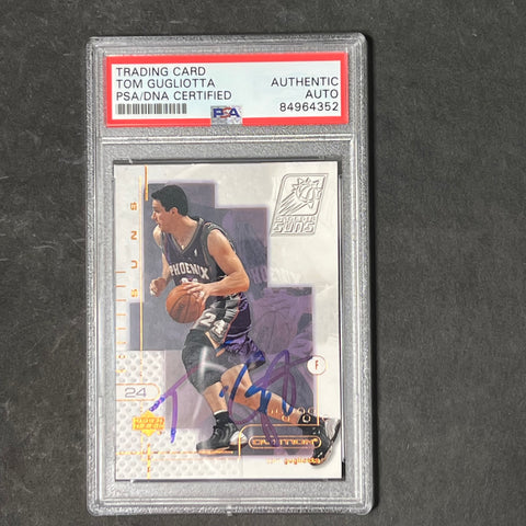 2001-02 Upper Deck Ovation #69 Tom Gugliotta Signed AUTO PSA Slabbed Suns