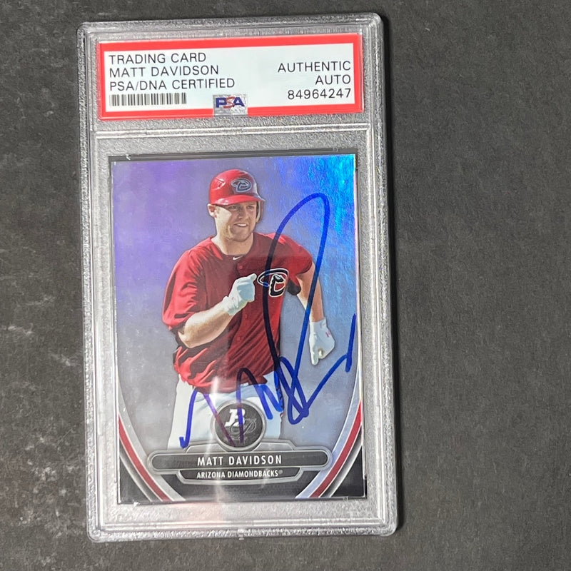 2013 Bowman Platinum Prospects #BPP77 Matt Davidson Signed Card Auto PSA Slabbed White Sox