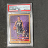 2005-06 Topps Bazooka #186 Sarunas Jasikevicius Signed Card AUTO PSA Slabbed Pacers