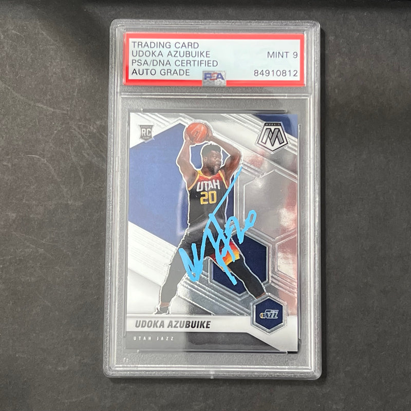2020-21 Panini Mosiac #234 Udoka Azubuike AUTO 10 Signed Card PSA/DNA Encapsulated Jazz