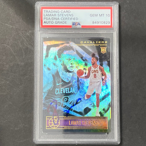 2020-21 Panini Illusions #180 Lamar Stevens Signed Card AUTO 10 PSA Slabbed RC Cavaliers