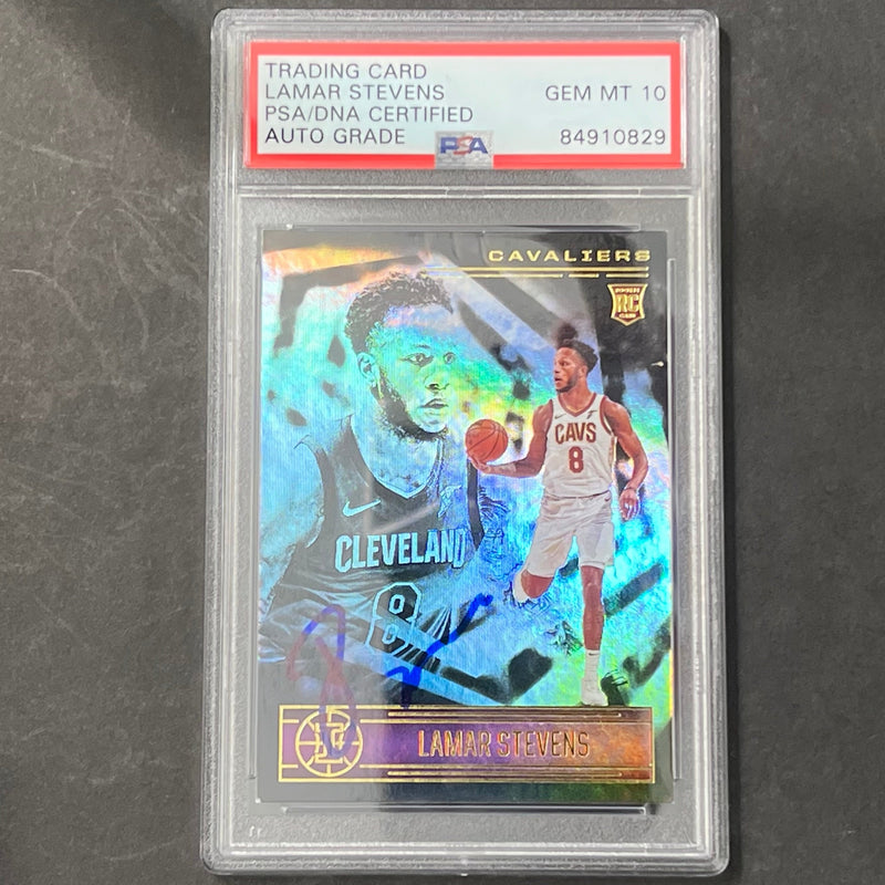 2020-21 Panini Illusions #180 Lamar Stevens Signed Card AUTO 10 PSA Slabbed RC Cavaliers