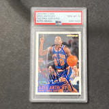 1994-95 Fleer #147 Greg Anthony Signed Card AUTO 10 PSA/DNA Slabbed Knicks