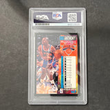 1994-95 Fleer #147 Greg Anthony Signed Card AUTO 10 PSA/DNA Slabbed Knicks