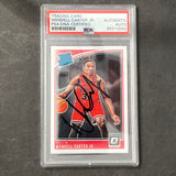 2018-19 Panini Donruss #170 Wendell Carter Jr. Signed Card AUTO PSA Slabbed RC Bulls