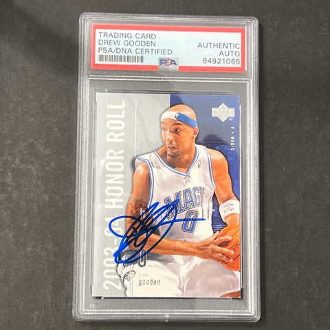 2003-04 Upper Deck Honor Roll #61 Drew Gooden Signed Card AUTO PSA/DNA Slabbed Magic