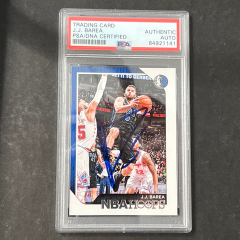 2018-19 Panini Hoops #123 J.J Barea Signed Card AUTO PSA/DNA Slabbed