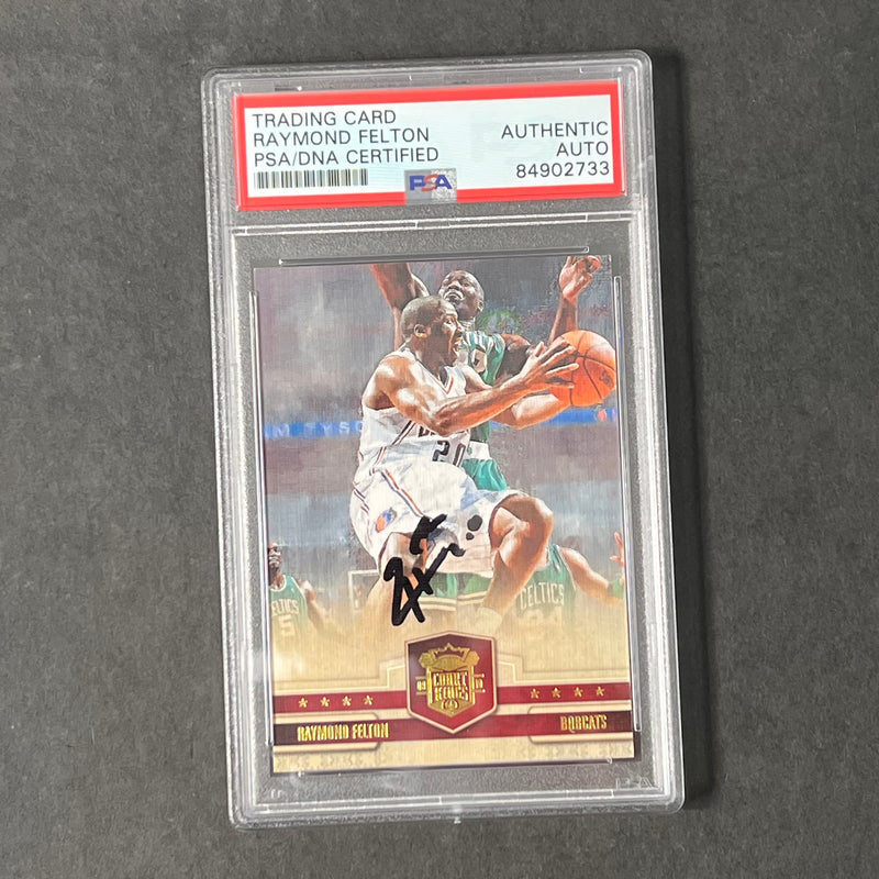 2010 Court Kings #93 Raymond Felton Signed Card AUTO PSA/DNA Slabbed Bobcats
