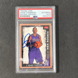 2008-09 FLEER #212 Jason Thompson Signed Card AUTO 10 PSA Slabbed RC Kings