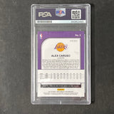 2019-20 Panini Hoops Premium Stock #5 Alex Caruso Signed Card AUTO PSA Slabbed Lakers