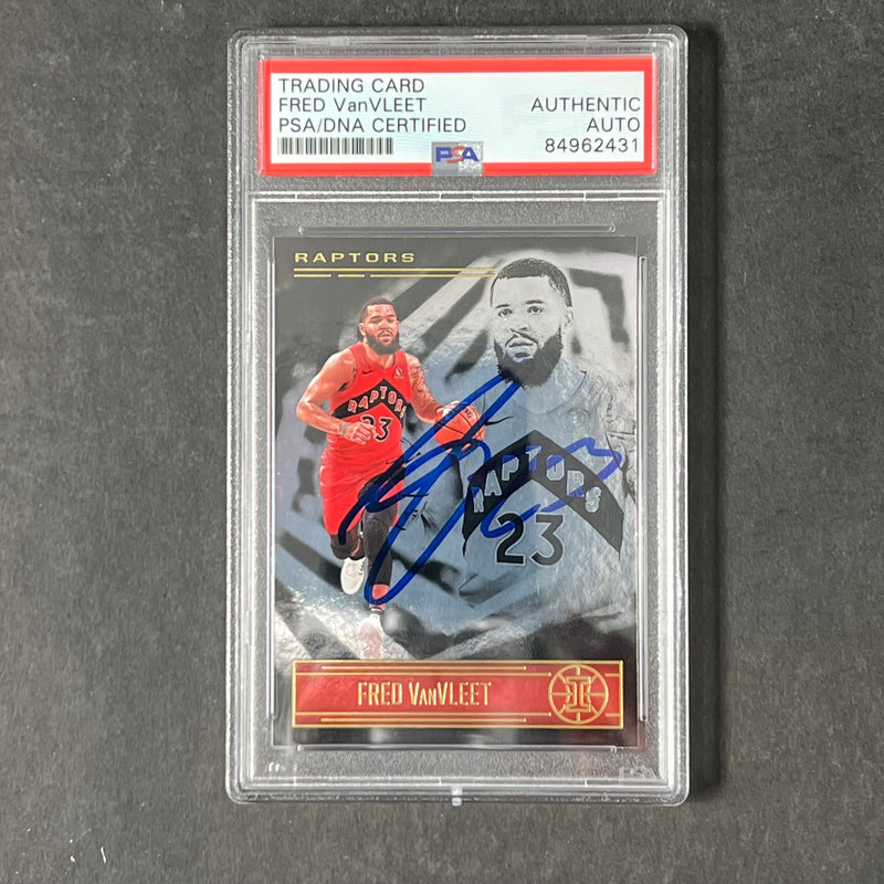 2020-21 Panini Illusions #31 Fred VanVleet Signed Card AUTO PSA Slabbed Raptors