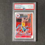 2021-22 Panini Hoops #166 Kyle Kuzma Signed Card Auto PSA Slabbed RC Wizards