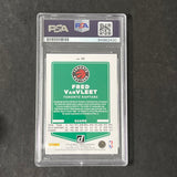 2021 Panini Donruss #38 Fred VanVleet Signed Card AUTO PSA Slabbed Raptors