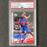 2007-08 Upper Deck #126  Amir Johnson Signed Card AUTO PSA Slabbed Pistons